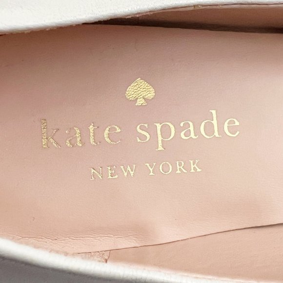 Kate Spade Lenora Leather Flats Pointed Toe Wedding Bridal Bachelorette Bride 7 - Picture 5 of 10